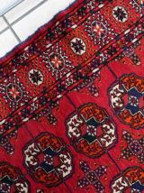 Tapis vintage Turkmène Tekke fait main, 1C912