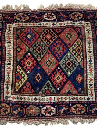 Tapis ancien Persan Kurdish fait main, 1B930