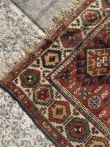 Tapis ancien Caucasien Kazak fait main, 1B934