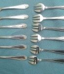 fourchettes a huitres, coffret vintage
