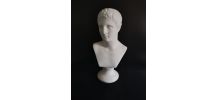 buste de Hermès en plâtre blanc