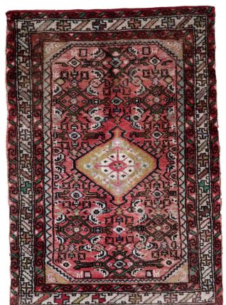 Tapis vintage Persan Hamadan fait main, 1C917