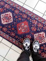 Tapis vintage Indien Tabriiz fait main, 1C919