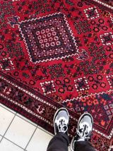 Tapis vintage Persan Hamadan fait main, 1C920