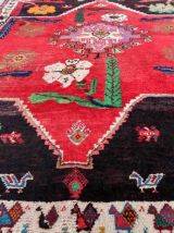 Tapis vintage Persan Gashkai fait main, 1C924
