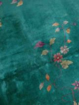 Tapis ancien Chinois Art Deco fait main, 1B462