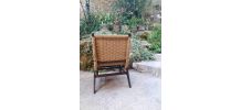 Rare chaise en rotin Bas van Pelt