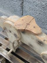 Cheval à roulettes en bois (jouet ancien) 