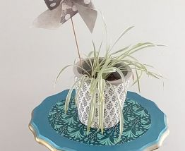 Guéridon vintage relooké