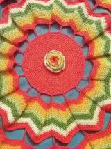 lot  de 3 napperonds au crochet, vintage