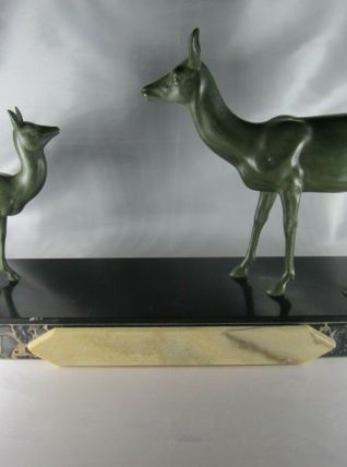 CHIPARUS Demeter (1886-1947) "Biche et faon"