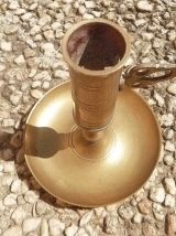 bougeoir  a curseur  , laiton vintage