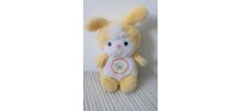 Doudou Peluche Lapin Jaune  poisson vintage