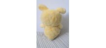 Doudou Peluche Lapin Jaune  poisson vintage
