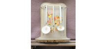 Ancien porte ustensiles de cuisine en tôle émaillée