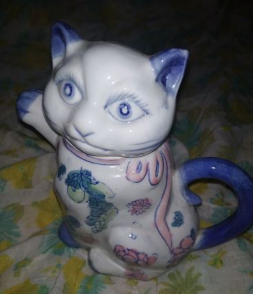 Théière chat chinoise 