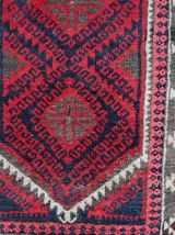 Tapis vintage Afghan Baluch fait main, 1C929
