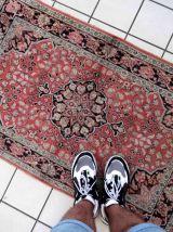 Tapis vintage Persan Tabriz Kashmir fait main, 1C932
