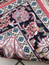 Tapis vintage Persan Tabriz Kashmir fait main, 1C932