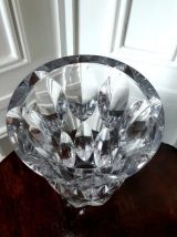 Vase art déco Saint Louis en cristal taillé 