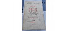 Livre : Leçons de Droit Civil, tome 1, ouvrage primé 1965. 