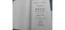 Livre : Leçons de Droit Civil, tome 1, ouvrage primé 1965. 