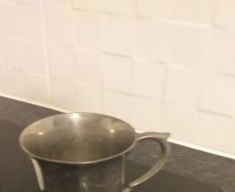 TIMBALE LEGAL  PIED DE DOUCHE ARGENTE