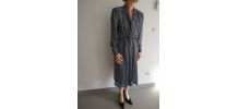 Robe ancienne bleu blanc