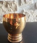 5 verres vintage entièrement dorés très bon état 