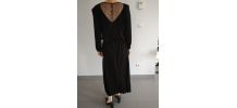 Robe ancienne noire dentelle 