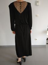 Robe ancienne noire dentelle 