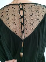 Robe ancienne noire dentelle 