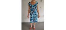 Robe motifs bleus Vintage