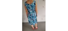 Robe motifs bleus Vintage