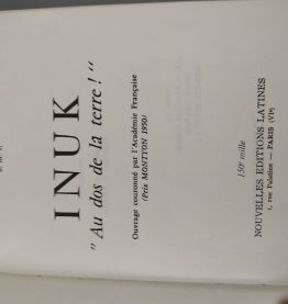 Inuk "Au dos de la terre" Roger Buliard