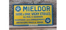 Plaque en tôle lithographiée Mieldor (Vichy étoiles)