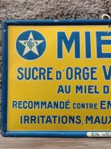 Plaque en tôle lithographiée Mieldor (Vichy étoiles)
