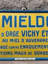 Plaque en tôle lithographiée Mieldor (Vichy étoiles)