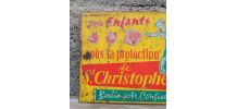 Plaque en tôle lithographiée - Confiserie Saint Christophe 