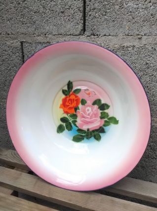 Bassine en tôle émaillée - Années 50