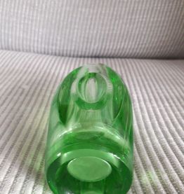Vase vintage en verre épais travaillé
