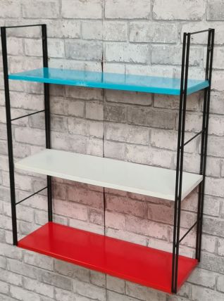 etagere self style tomado acier 1960 a 70     ;;;;h60x49x18 