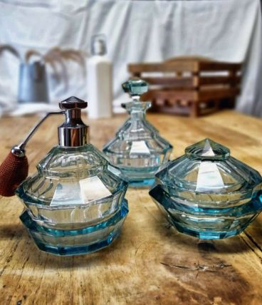 Flacons verre / cristal Tchécoslovaquie