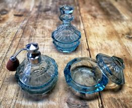 Flacons verre / cristal Tchécoslovaquie