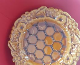Grand plat jaune Vallauris.