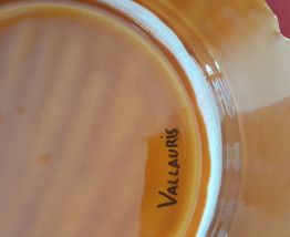 Grand plat jaune Vallauris.