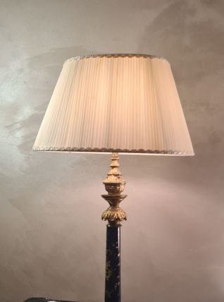  lampe style Napoléon.  en ceramique  peint abat jours  Prés