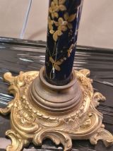  lampe style Napoléon.  en ceramique  peint abat jours  Prés