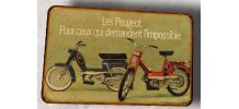 Plaque métal vintage Peugeot 103 et 104