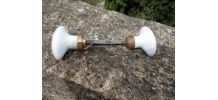 POIGNEE DE PORTE ANCIENNE VINTAGE PORCELAINE QUASI NEUF